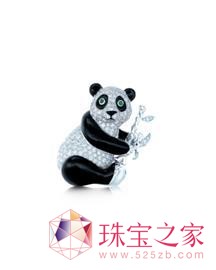 蒂芙尼panda胸針