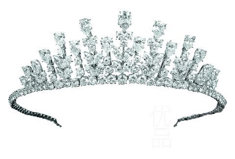 Van Cleef & Arpels為摩納哥王妃葛蕾絲·凱莉 (Princess Grace of Monaco) 訂制的頭冠。 Van Cleef & Arpels為摩納哥王妃葛蕾絲·凱莉 (Princess Grace of Monaco) 訂制的頭冠。