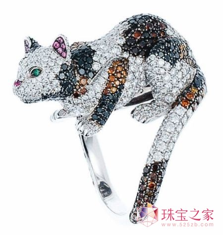18K 肰ɫɫɫ@ʯ؈ָ Chopard錚O(sh)Ӌ