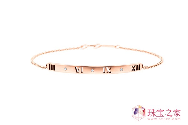 Atlas. 系列18k白金鑲鉆耳環